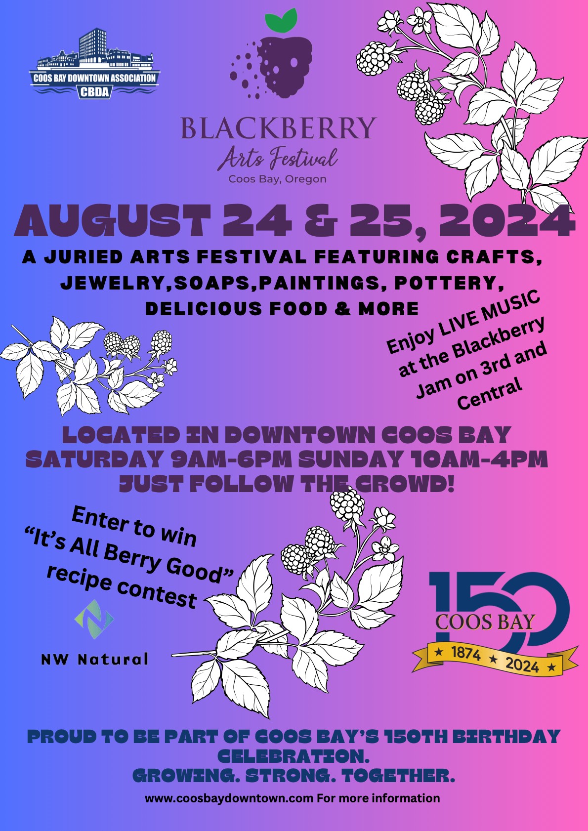 Blackberry Arts Festival Flyer