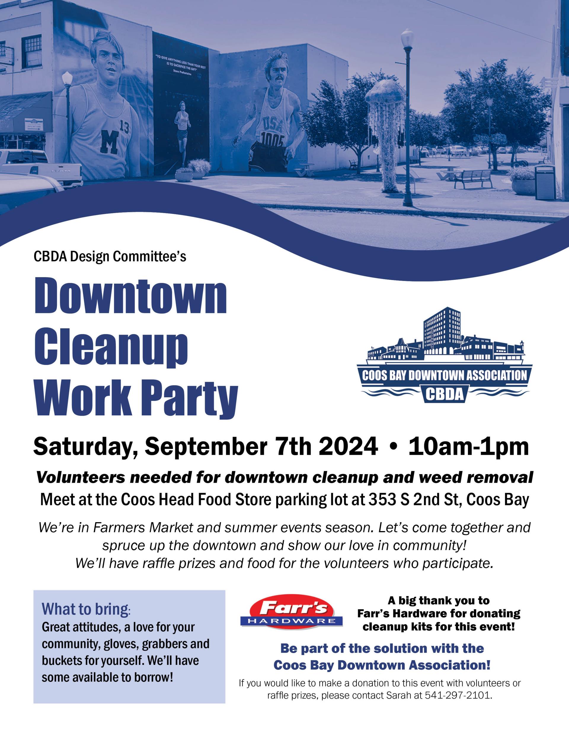 CBDA Downtown Cleanup