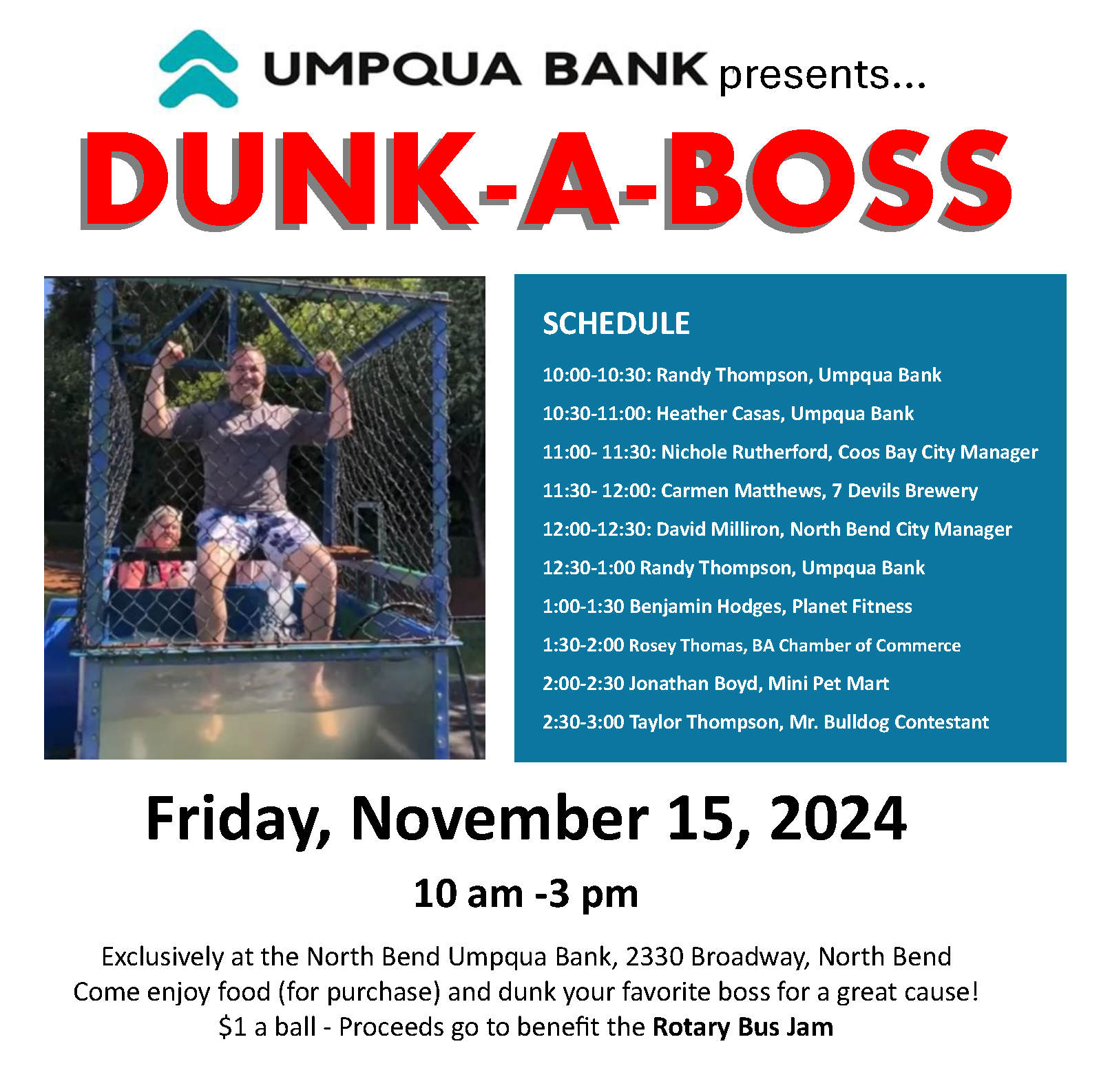 DUNK A BOSS Flier